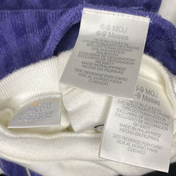 Bright Future Vintage 2 Piece Baby Clothes Snap Buttons Embroidered Drummer Bear - Picture 7 of 7